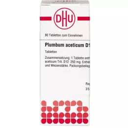 PLUMBUM ACETICUM D 12 δισκία, 80 κάψουλες