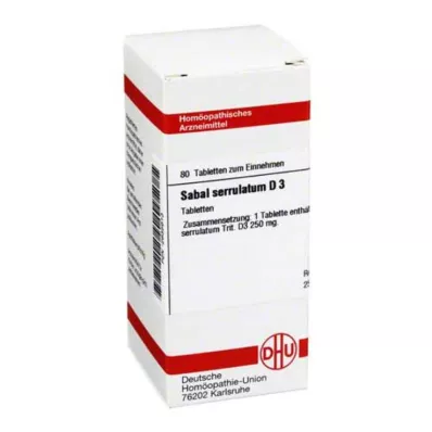 SABAL SERRULATUM D 3 δισκία, 80 κάψουλες