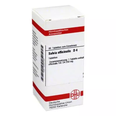 SALVIA OFFICINALIS D 4 δισκία, 80 κάψουλες