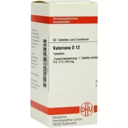 VALERIANA D 12 δισκία, 80 κάψουλες