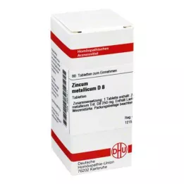 ZINCUM METALLICUM D 8 δισκία, 80 κάψουλες