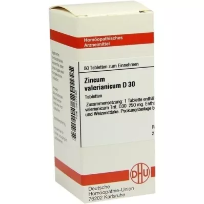 ZINCUM VALERIANICUM D 30 δισκία, 80 κάψουλες