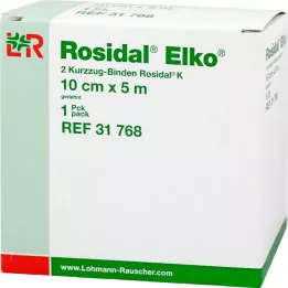 ROSIDAL Elko 10 cmx5 m επίδεσμος μικρού μήκους, 2 τεμάχια