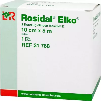 ROSIDAL Elko 10 cmx5 m επίδεσμος μικρού μήκους, 2 τεμάχια