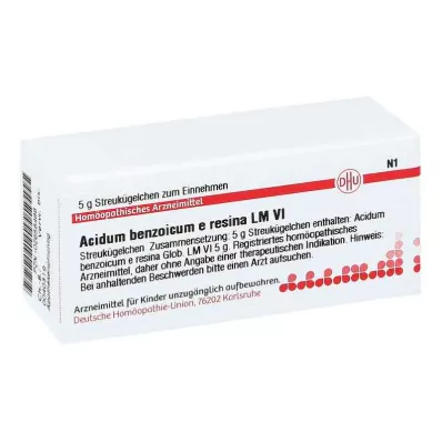 ACIDUM BENZOICUM e resina LM VI Σφαιρίδια, 5 g ACIDUM BENZOICUM e resina LM VI Σφαιρίδια, 5 g