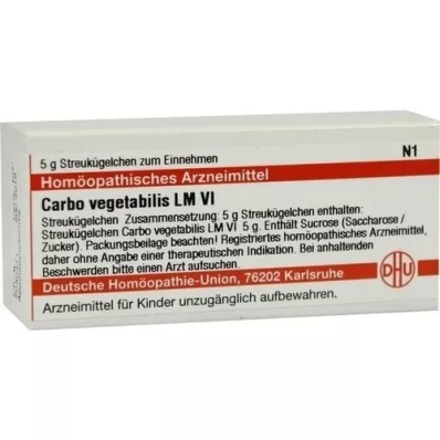 CARBO VEGETABILIS LM VI Σφαιρίδια, 5 g