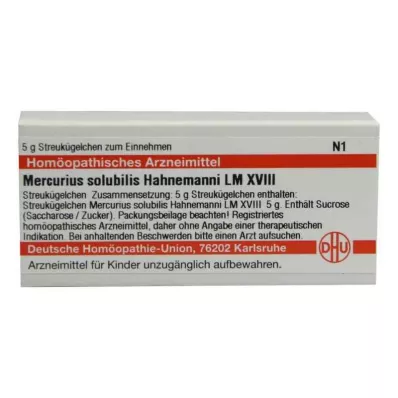 MERCURIUS SOLUBILIS Hahnemanni LM XVIII Σφαιρίδια, 5 g