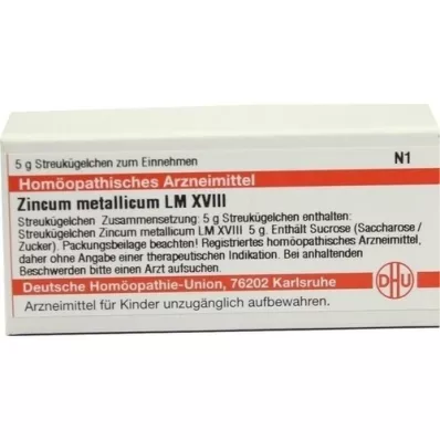 ZINCUM METALLICUM LM XVIII Σφαιρίδια, 5 g