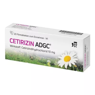 CETIRIZIN ADGC Επικαλυμμένα με λεπτό υμένιο δισκία, 20 τεμάχια