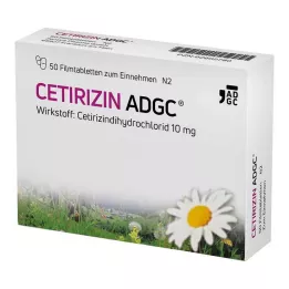 CETIRIZIN ADGC Επικαλυμμένα με λεπτό υμένιο δισκία, 50 τεμάχια