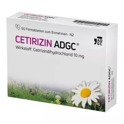CETIRIZIN ADGC Επικαλυμμένα με λεπτό υμένιο δισκία, 50 τεμάχια