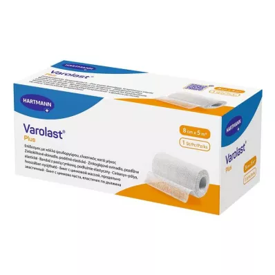 VAROLAST Επίδεσμος με πάστα ψευδαργύρου 8 cmx5 m, 1 τεμάχιο