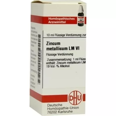 ZINCUM METALLICUM LM VI Αραίωση, 10 ml