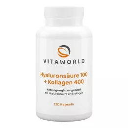 HYALURONSÄURE 100+Collagen 400 κάψουλες, 120 κάψουλες