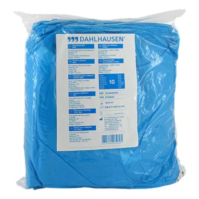BESUCHERKITTEL πλεκτές μανσέτες για δέσιμο 120x144 cm μπλε, 10 τμχ