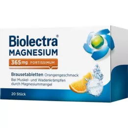 BIOLECTRA Μαγνήσιο 365 mg fortissimum Πορτοκάλι, 20 κάψουλες
