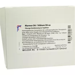 MARMOR Αμπούλες D 6/Stibium D 6 aa, 5X10 ml