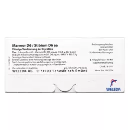 MARMOR Αμπούλες D 6/Stibium D 6 aa, 50X10 ml