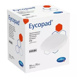 EYCOPAD Κομπρέσες ματιών 56x70 mm αποστειρωμένες, 25 τεμάχια