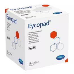 EYCOPAD Κομπρέσες ματιών 70x85 mm αποστειρωμένες, 25 τεμάχια