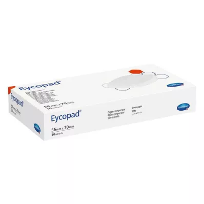 EYCOPAD Κομπρέσες ματιών 56x70 mm μη αποστειρωμένες, 50 τεμάχια