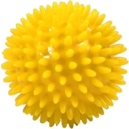 MASSAGEBALL Μπάλα σκαντζόχοιρου 8 cm κίτρινη, 1 τεμάχιο
