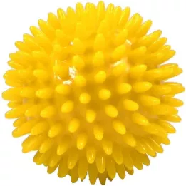 MASSAGEBALL Μπάλα σκαντζόχοιρου 8 cm κίτρινη, 1 τεμάχιο