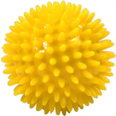 MASSAGEBALL Μπάλα σκαντζόχοιρου 8 cm κίτρινη, 1 τεμάχιο