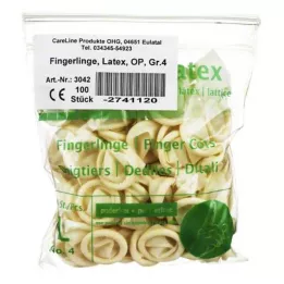 FINGERLING Latex OP Μέγεθος 4, 100 τεμάχια