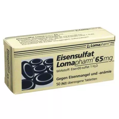EISENSULFAT Lomapharm 65 mg επικαλυμμένο δισκίο, 50 τεμάχια EISENSULFAT Lomapharm 65 mg επικαλυμμένο δισκίο, 50 τεμάχια