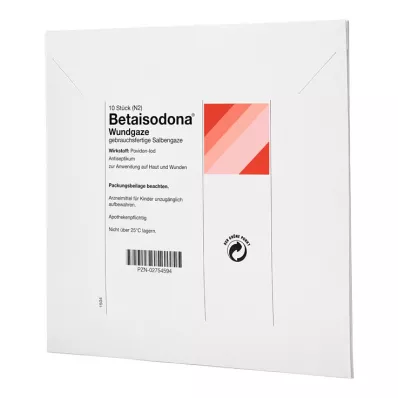 BETAISODONA Γάζα για τραύματα 10x10 cm, 10 τεμάχια