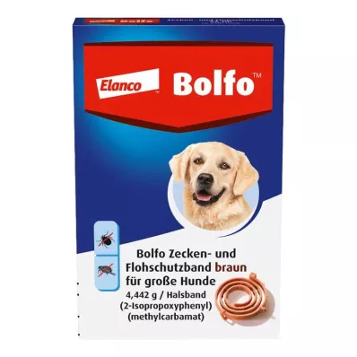 BOLFO Ζώνη προστασίας από ψύλλους καφέ για μεγάλα σκυλιά, 1 τεμάχιο