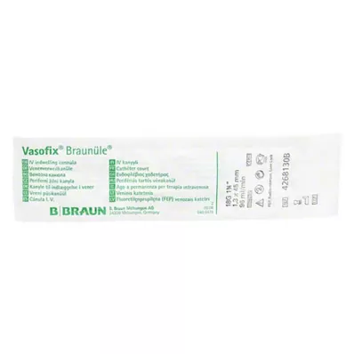 VASOFIX Καφέ βελόνα 18 G 45 mm πράσινη, 1 τεμάχιο