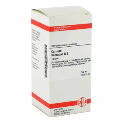 CALCIUM FLUORATUM D 3 δισκία, 200 κάψουλες