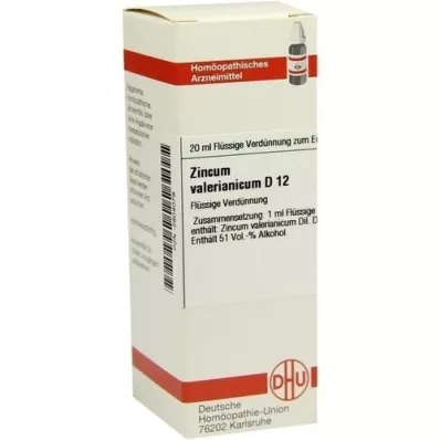 ZINCUM VALERIANICUM D 12 αραίωση, 20 ml