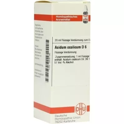 ACIDUM OXALICUM Αραίωση D 6, 20 ml