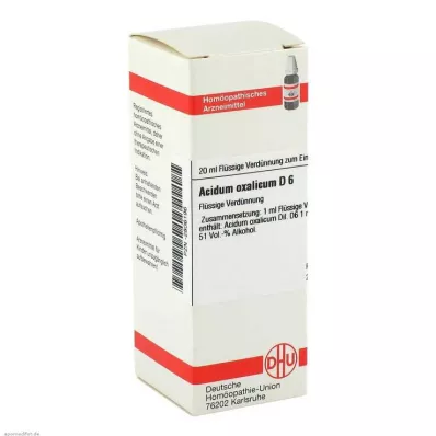 ACIDUM OXALICUM Αραίωση D 6, 20 ml ACIDUM OXALICUM Αραίωση D 6, 20 ml