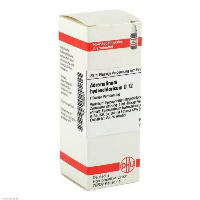 ADRENALINUM HYDROCHLORICUM D 12 αραίωση, 20 ml ADRENALINUM HYDROCHLORICUM D 12 αραίωση, 20 ml