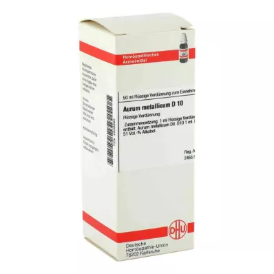 AURUM METALLICUM Αραίωση D 10, 50 ml