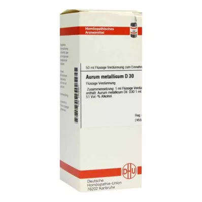 AURUM METALLICUM D 30 αραίωση, 50 ml