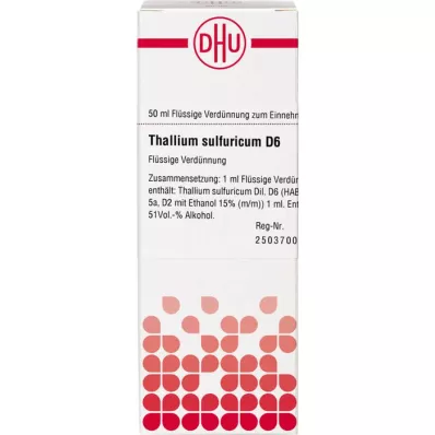 THALLIUM SULFURICUM Αραίωση D 6, 50 ml