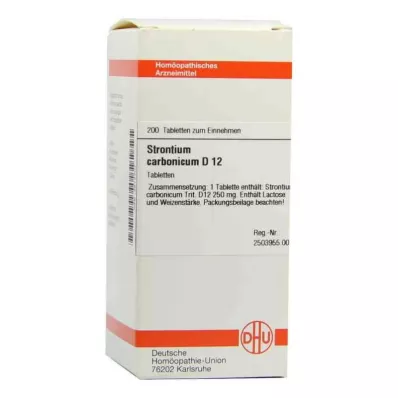 STRONTIUM CARBONICUM D 12 δισκία, 200 κάψουλες STRONTIUM CARBONICUM D 12 δισκία, 200 κάψουλες