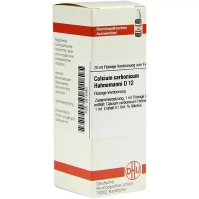 CALCIUM CARBONICUM Αραίωση Hahnemanni D 12, 20 ml