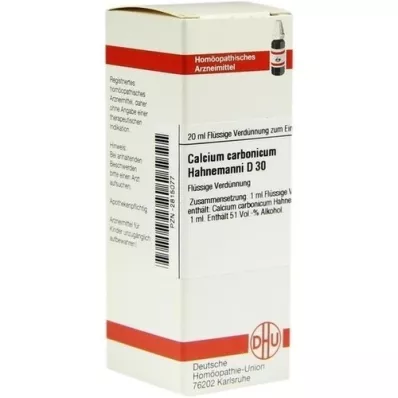 CALCIUM CARBONICUM Hahnemanni D 30 αραίωση, 20 ml