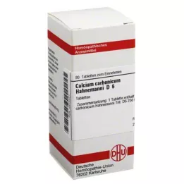 CALCIUM CARBONICUM Hahnemanni D 6 δισκία, 80 τεμάχια