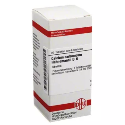 CALCIUM CARBONICUM Hahnemanni D 6 δισκία, 80 τεμάχια