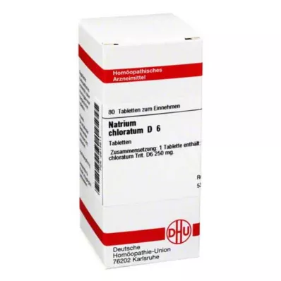 NATRIUM CHLORATUM D 6 δισκία, 80 κάψουλες