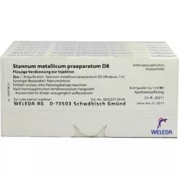 STANNUM METALLICUM praeparatum D 8 αμπούλες, 48X1 ml