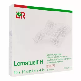 LOMATUELL H Τούλι αλοιφής 10x10 cm αποστειρωμένο, 10 τεμ