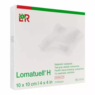 LOMATUELL H Τούλι αλοιφής 10x10 cm αποστειρωμένο, 10 τεμ